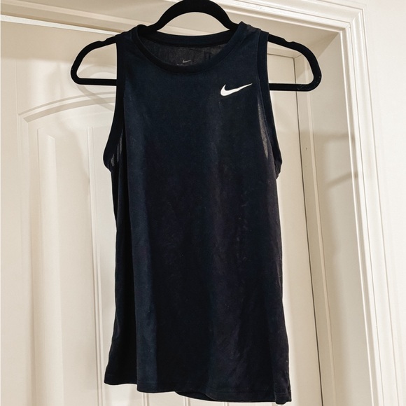 Women's Nike DRI FIT - Workout Shirt Sleeveless - Black - Picture 3 of 3